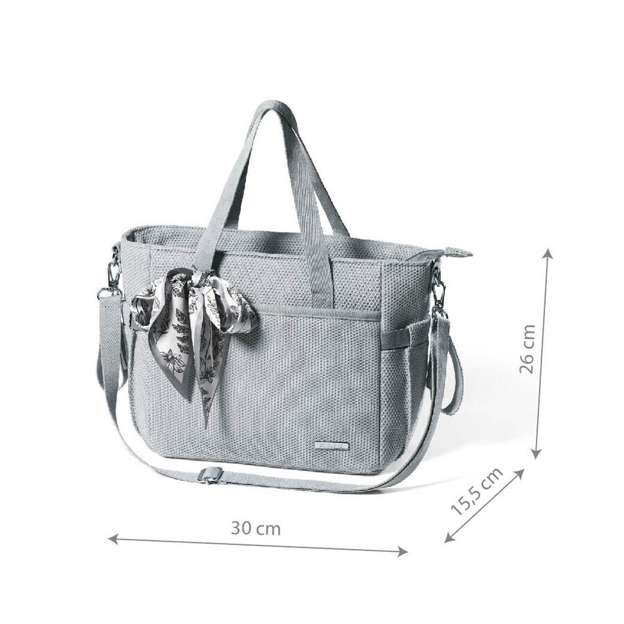 BabyOno, borsa per carrozzina, Carmen, grigio