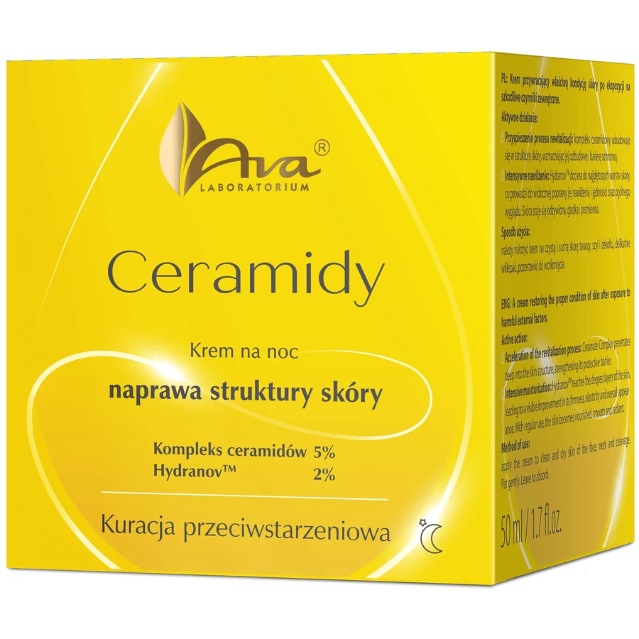 Ava Ceramides, Creme zur Verbesserung der Hautstruktur, Nachtcreme, 50 ml
