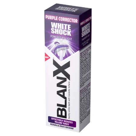 BLANX White Shock Purple Corrector, whitening tandpasta, 75 ml