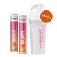 Triggy Kolagen Beauty set, sabor multifrutas, 2 x 20 comprimidos efervescentes + agitador, 700 ml gratis