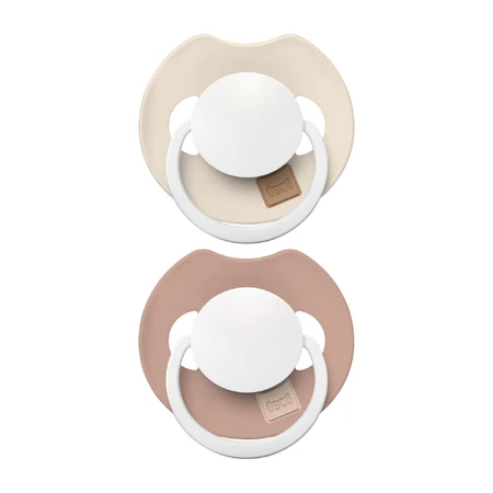 Lovi Prime, Schnuller, Silikon, dynamisch, Ivory Glow/Blush Glow, 34/437, 6-18 Monate, 2 Stück