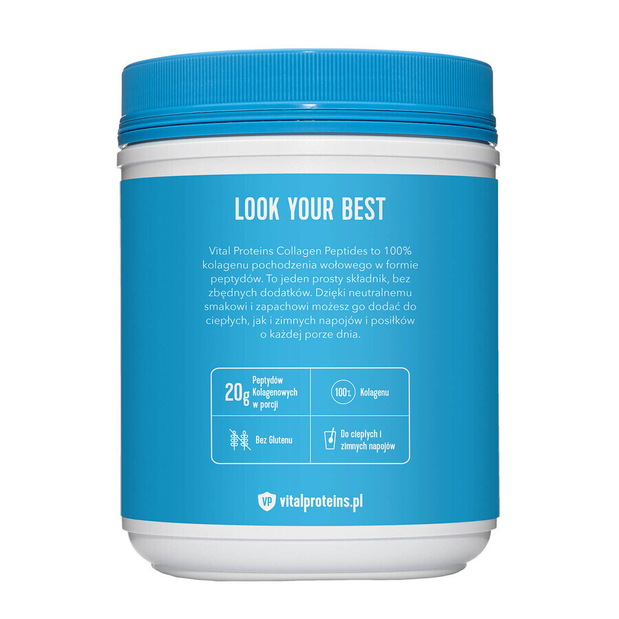 Vital Proteins Péptidos de Colágeno, sabor neutro, 567 g + neceser de regalo