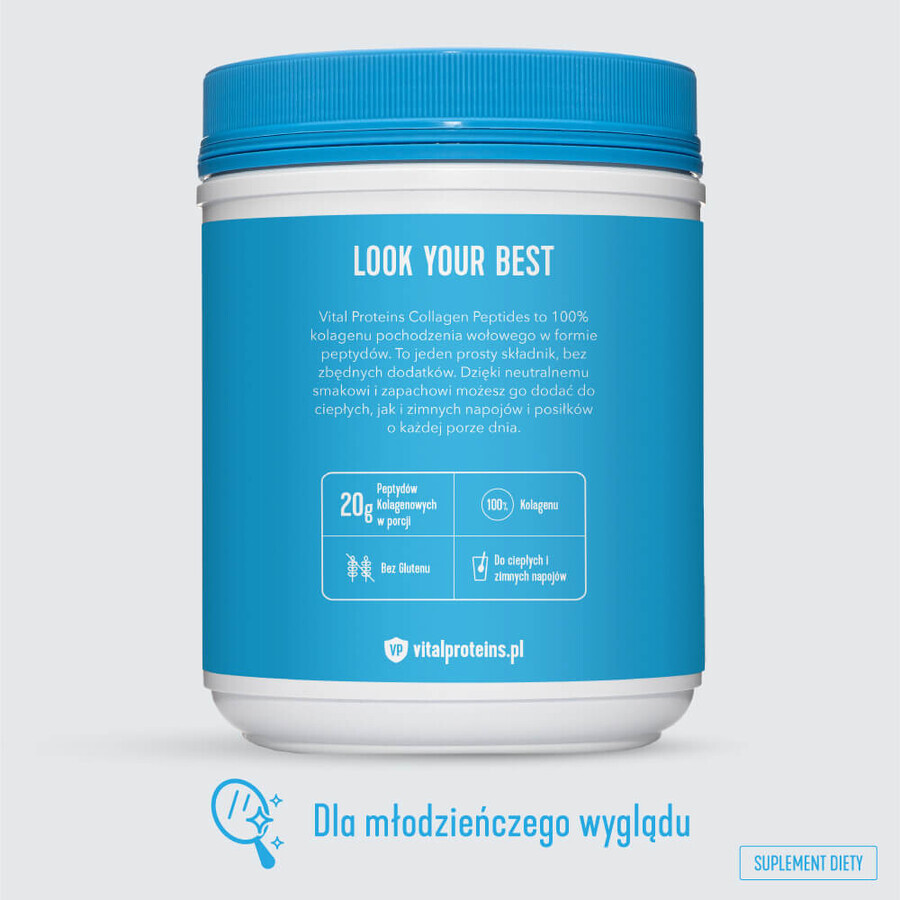 Vital Proteins Péptidos de Colágeno, sabor neutro, 567 g + neceser de regalo