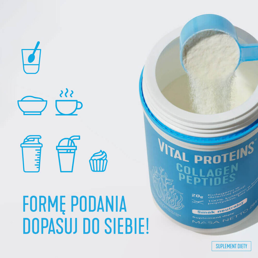 Vital Proteins Péptidos de Colágeno, sabor neutro, 567 g + neceser de regalo