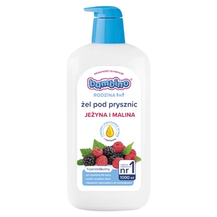 Bambino Family, gel de ducha, mora y frambuesa, 1l