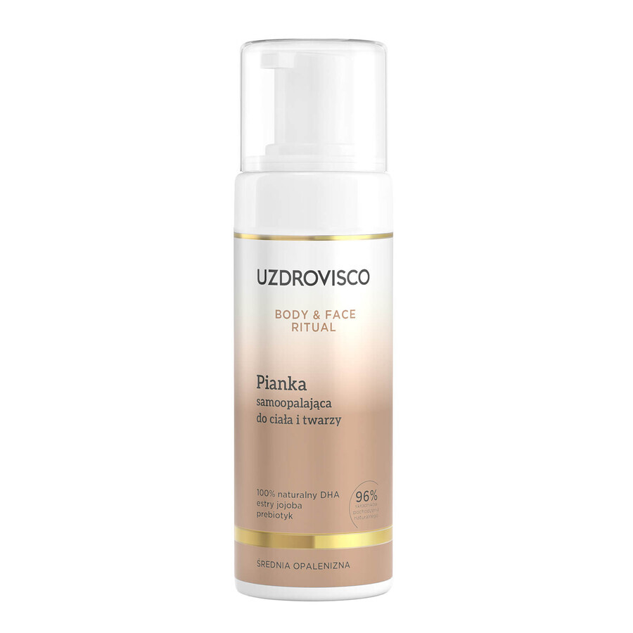 Uzdrovisco Body&Face Ritual, zelfbruinend schuim, voor lichaam en gezicht, 150 ml