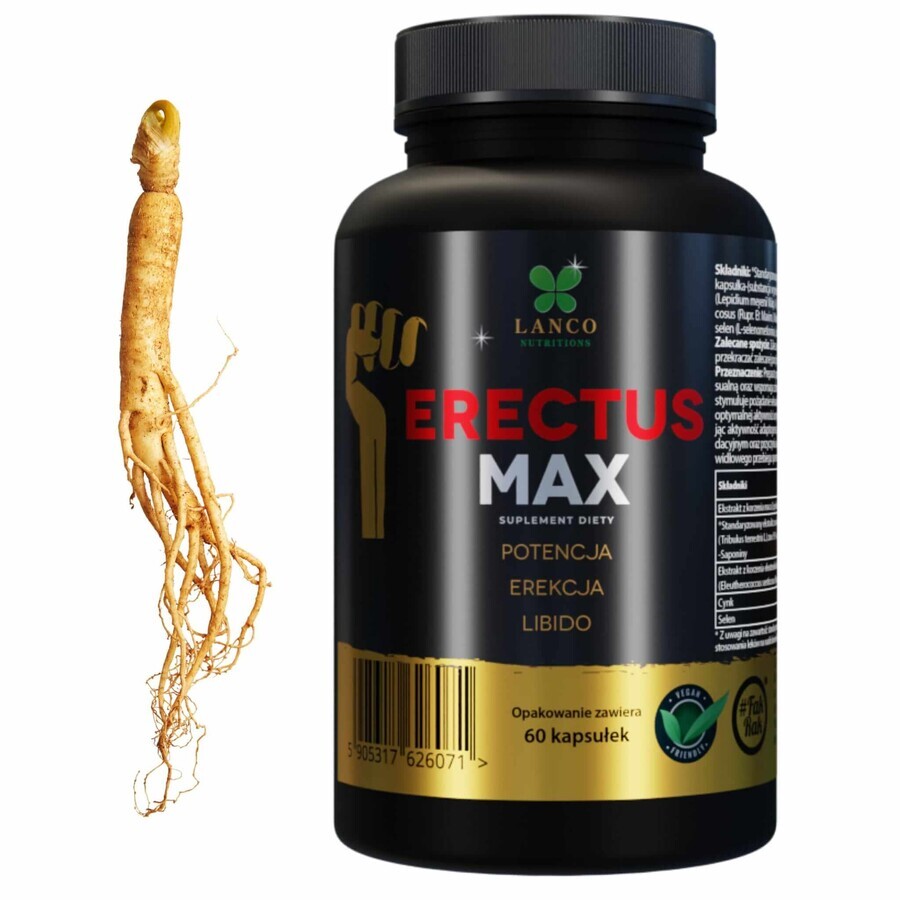 Lanco Nutritions Erectus Max, 60 capsules