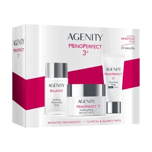 Set Agenity 3° MenoPerfect, dagcrème, SPF 20, 50 ml + nachtcrème, 25 ml + Balance, hydraterende tonic, 50 ml