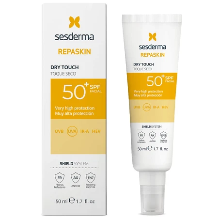 Sesderma Repaskin Dry Touch, Sonnenschutzmittel für das Gesicht, SPF 50, 50 ml