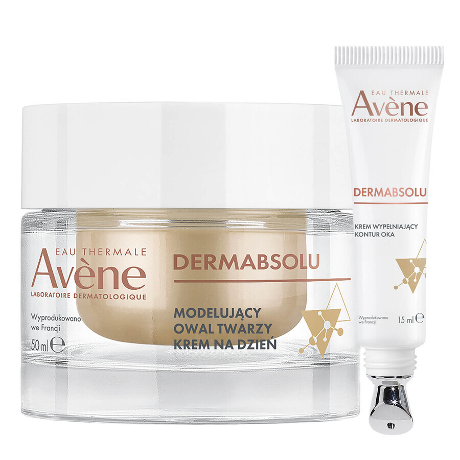Avene Dermabsolu set, oogcontour opvullende crème, 15 ml + ovale vormgevende dagcrème, 50 ml