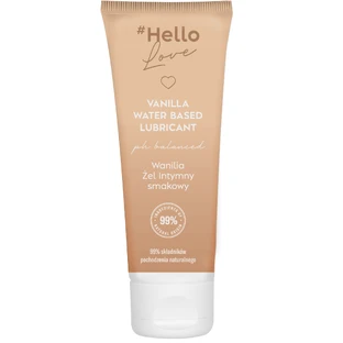Hello Love, gel íntimo hidratante aromatizado, vainilla, 75 ml