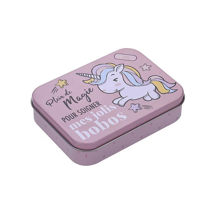 Cutie de metal cu pansamente Unicorn, 30 g, Take Care