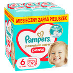 Set Pampers Premium Care Pants, scutece, mărimea 6, 13-19 kg, 2 x 93 buc