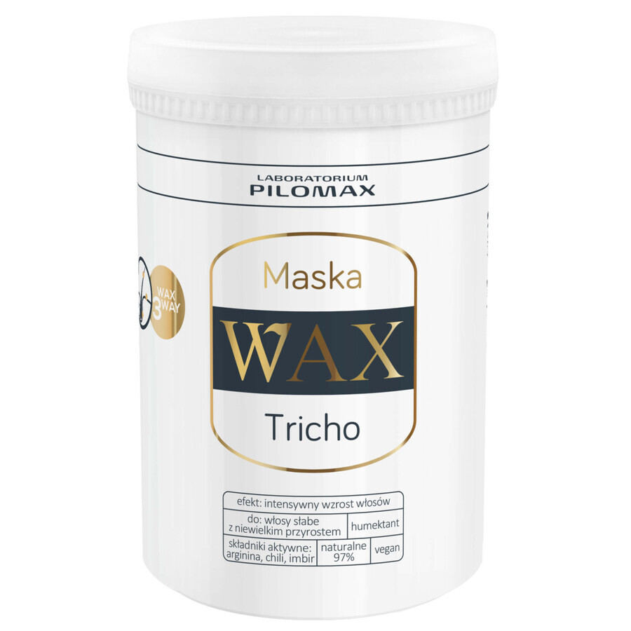 Wax Pilomax Tricho set, reinigende enzymatische scrub voor haar en hoofdhuid, 150 ml + haargroeiversnellend masker, 240 ml