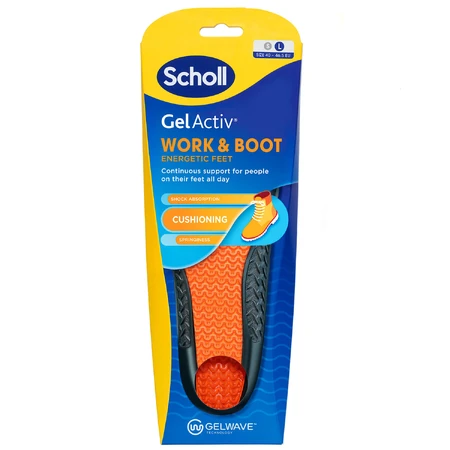 Scholl GelActiv, shoe insoles, for work, size L 40-46.5, 2 pieces