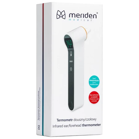 Meriden TM-19, non-contact infrared thermometer for forehead and ear