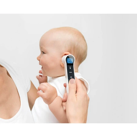 Meriden TM-19, non-contact infrared thermometer for forehead and ear
