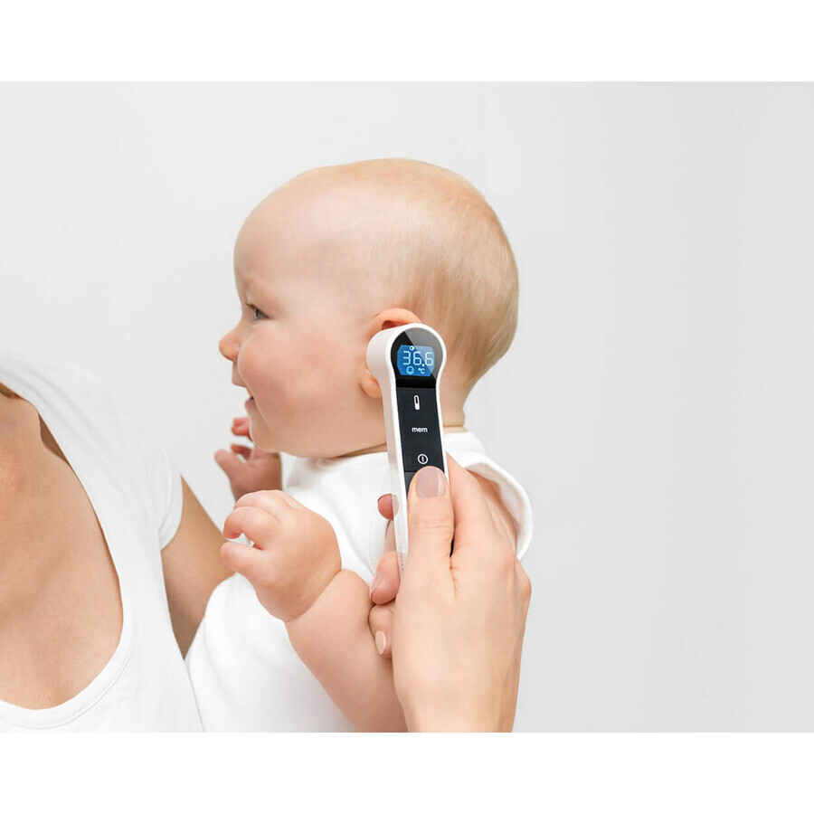 Meriden TM-19, contactloze infraroodthermometer voor voorhoofd en oor