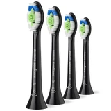Philips, vervangende opzetborstels voor Sonicare W2 Optimal White sonische tandenborstel, zwart, 4 stuks