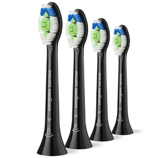 Philips, replacement tips for Sonicare W2 Optimal White sonic toothbrush, black, 4 pieces