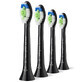 Philips, puntas de repuesto para el cepillo dental s&#243;nico Sonicare W2 Optimal White, negro, 4 piezas