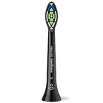 Philips, puntas de repuesto para el cepillo dental sónico Sonicare W2 Optimal White, negro, 4 piezas