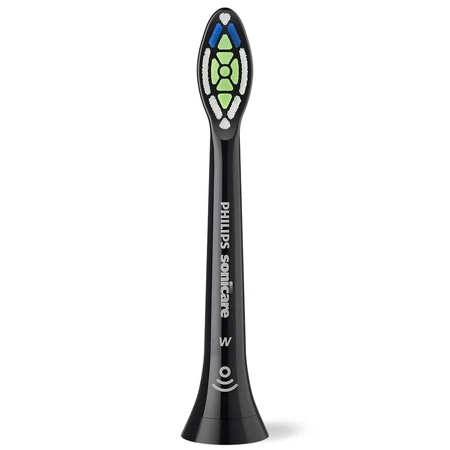 Philips, replacement tips for Sonicare W2 Optimal White sonic toothbrush, black, 4 pieces