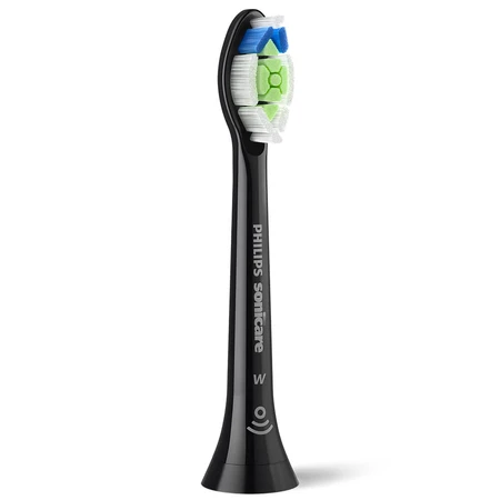 Philips, replacement tips for Sonicare W2 Optimal White sonic toothbrush, black, 4 pieces