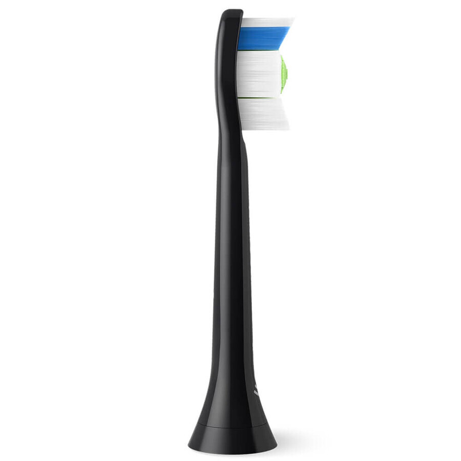 Philips, puntas de repuesto para el cepillo dental sónico Sonicare W2 Optimal White, negro, 4 piezas