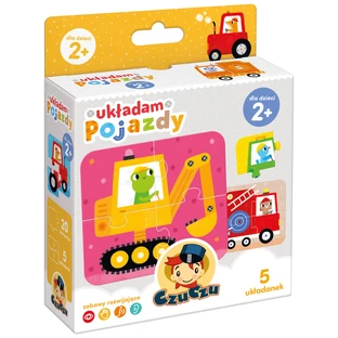 CzuCzu I am putting together Vehicles, Puzzle für Kinder ab 2 Jahren, 20 Elemente