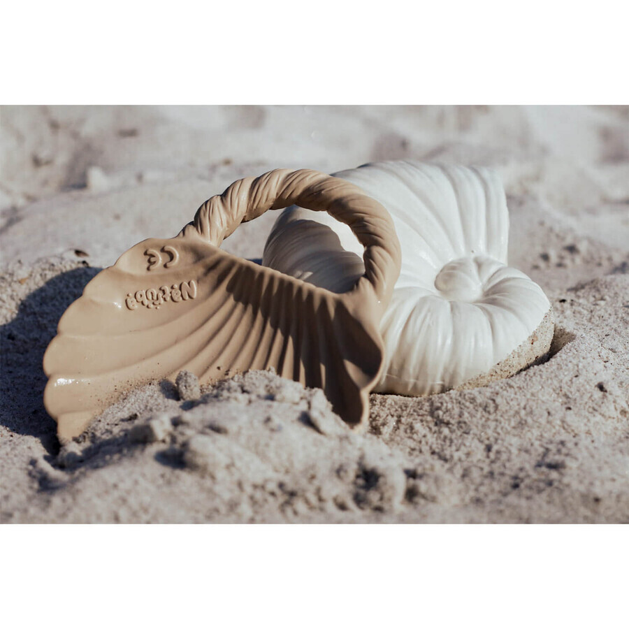 Natruba, natural rubber teethers, shells, from birth, 2 pieces