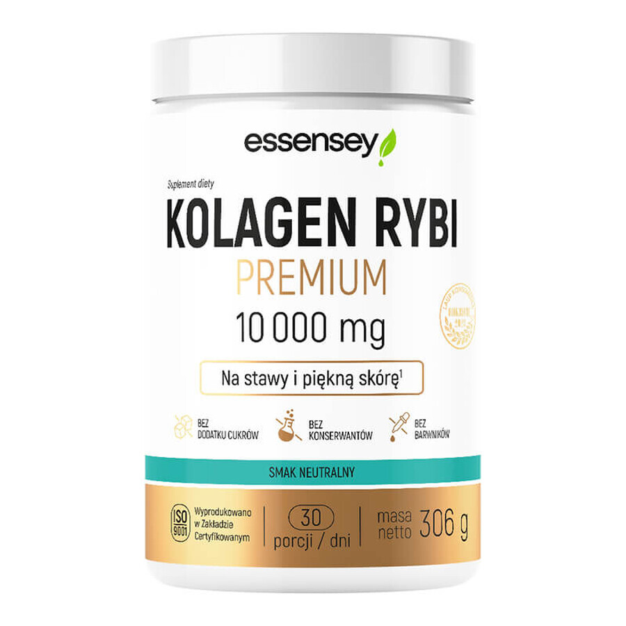 Essensey Premium Collagène de poisson 10000 mg, neutre, 306 g
