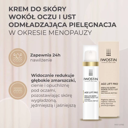 Iwostin Age Lift Pro, Augen- und Lippencreme, 15 ml