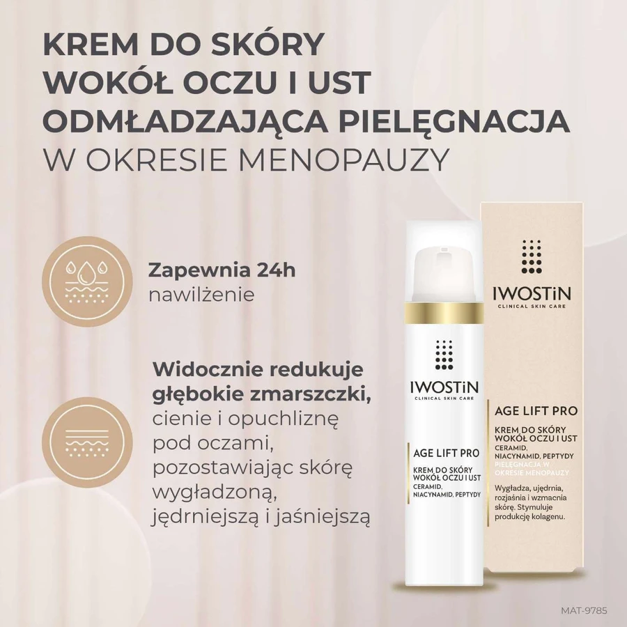 Iwostin Age Lift Pro, Augen- und Lippencreme, 15 ml