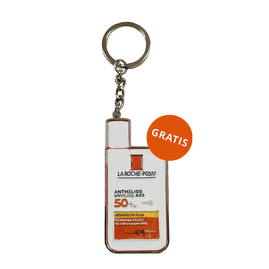La Roche-Posay Anthelios, crema viso gel opacizzante, SPF 50+, 50 ml + portachiavi in omaggio