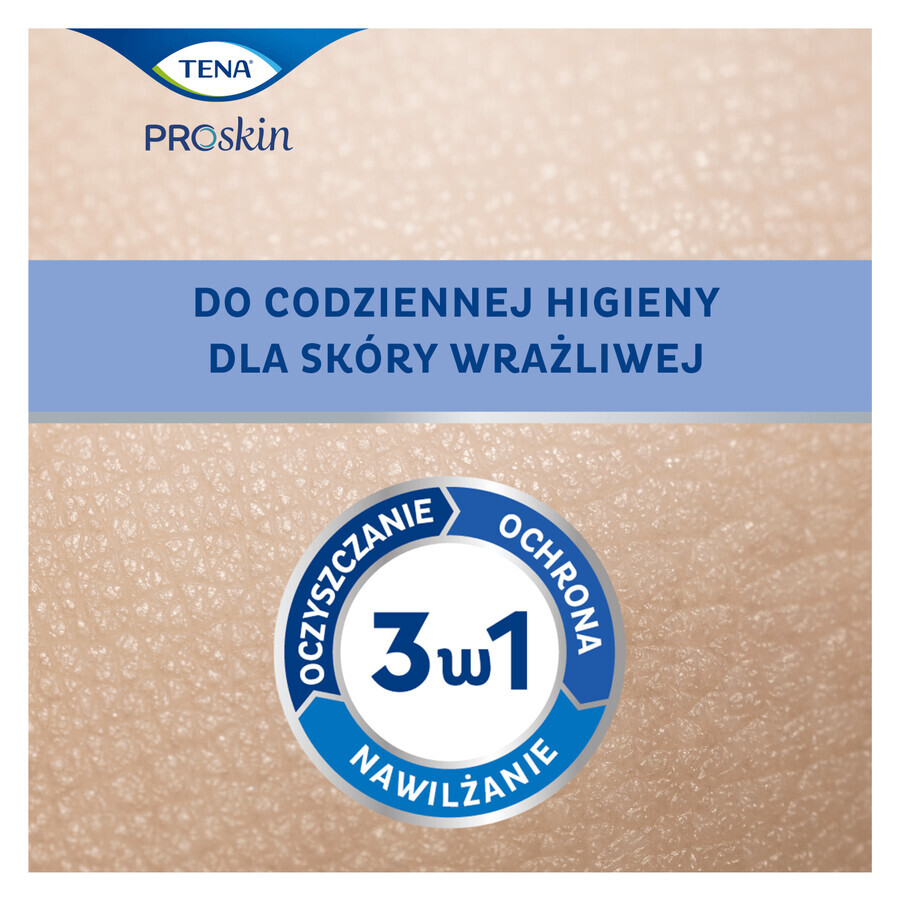 Tena ProSkin Plastic-vrije vochtige doekjes, 48 stuks