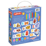 CzuCzu Puzzles to pair Numbers, puzzles for children, from 3 years old, 48 elements CzuCzu Puzzles to pair Numbers, puzzles for children, from 3 years old, 48 elements