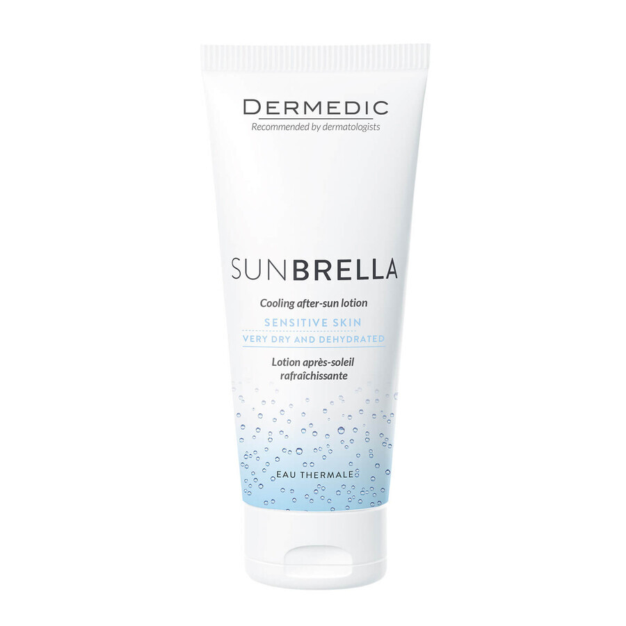 Dermedic Sunbrella, loțiune răcoritoare după plajă, 200 ml + pungă gratuită