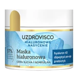 Uzdrovisco Hyaluronsättigung, Hyaluronmaske, trockene und normale Haut, 40 ml