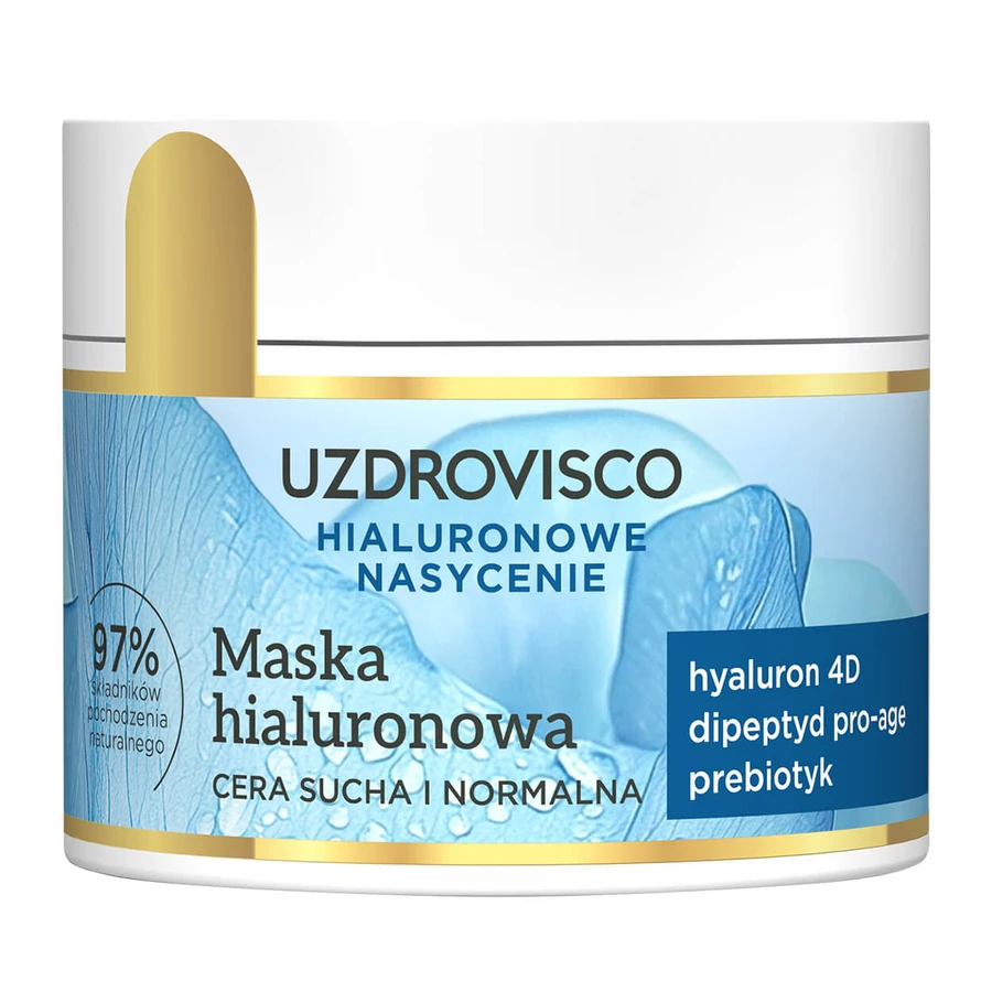 Uzdrovisco Hyaluronic Saturation, hyaluronic mask, dry and normal skin, 40 ml.