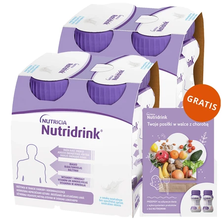 Nutridrink-Kit, Nährstoffzubereitung, neutraler Geschmack, 8 x 125 ml + kostenloses Rezeptheft