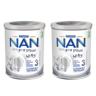 Set Nestle NAN Optipro Plus 3 HMO, aangepaste melk voor kinderen vanaf 1 jaar, 2 x 800 g