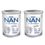 Set Nestle NAN Optipro Plus 3 HMO, latte modificato per bambini di età superiore a 1 anno, 2 x 800 g Set Nestle NAN Optipro Plus 3 HMO, latte modificato per bambini di età superiore a 1 anno, 2 x 800 g
