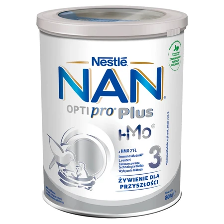 Set Nestle NAN Optipro Plus 3 HMO, aangepaste melk voor kinderen vanaf 1 jaar, 2 x 800 g