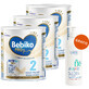 Set Bebiko Pro+ 2 Nutriflor Pro+, follow-on milk, over 6 months, 3 x 700 g + Ziajka, body and hair washing gel for children, over 6 months, 400 ml free of charge