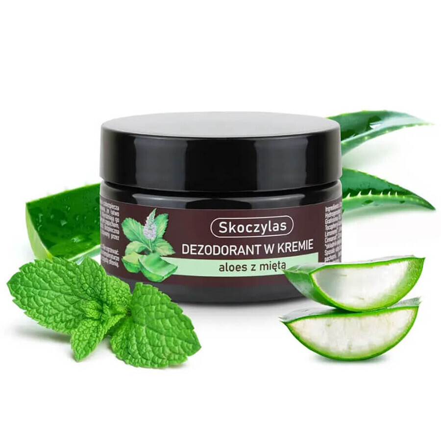Skoczylas, desodorante en crema, aloe vera con menta, 60 ml