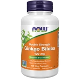 Now Foods Double Strength Ginkgo Biloba 120 mg, ginkgo biloba, 100 vegan capsules