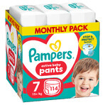Pampers Pants set, diapers, size 7, 17 kg+, 2 x 114 pieces