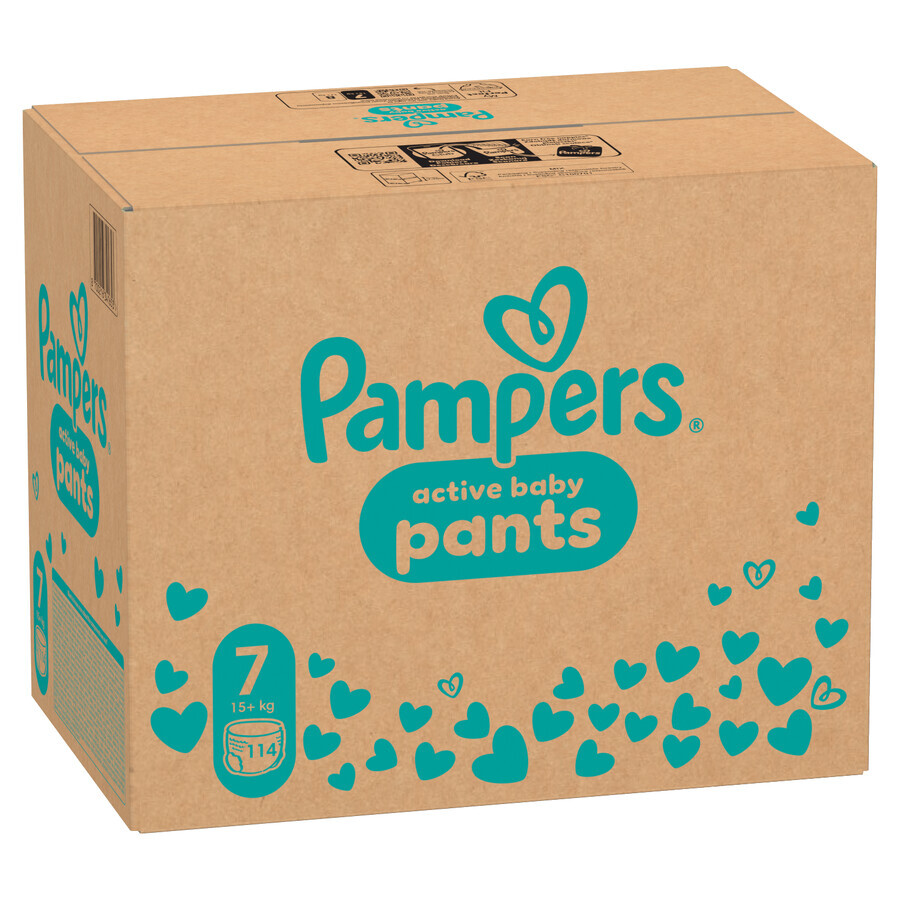 Pampers Pants set, diapers, size 7, 17 kg+, 2 x 114 pieces