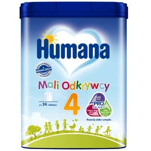 Humana 4 Little Explorers, melkdrinkpoeder met magere melk en plantaardige oliën, na 24 maanden, 650 g